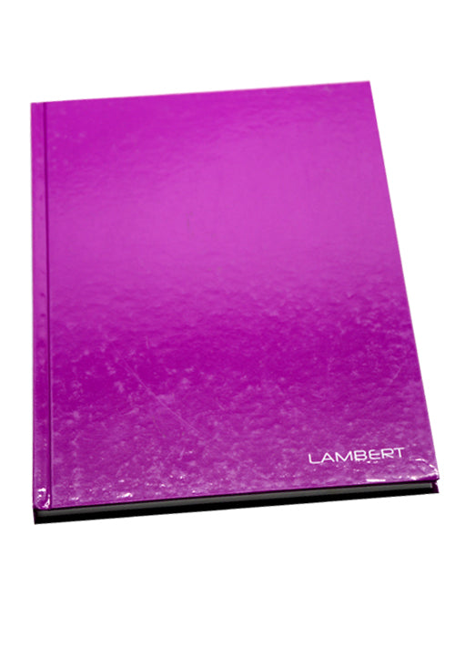 LAMBERT HARD COVER NOTEBOOK 4 LINES A4 200P GLOSSY VIOLET
