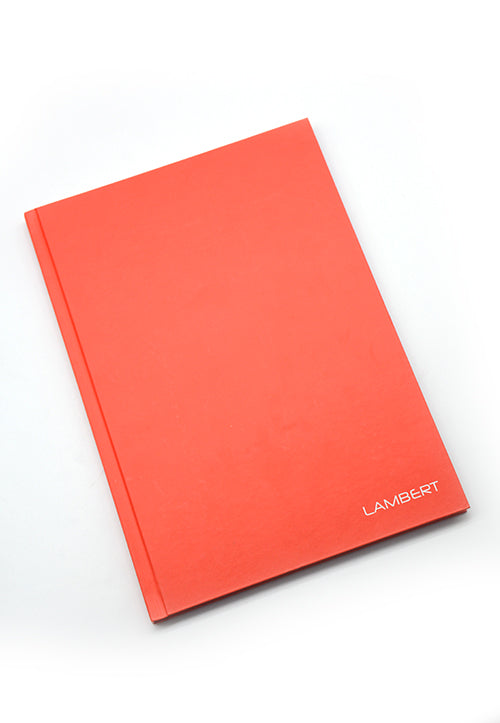 LAMBERT HARD COVER NOTEBOOK SINGLE LINE A4 200P MATT RED