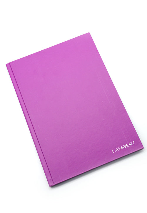 LAMBERT HARD COVER NOTEBOOK SINGLE LINE A4 200P MATT VIOLET