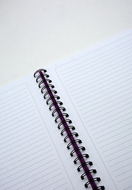 LAMBERT WIRE-O HARD COVER NOTEBOOK SINGLE LINE B5 100SHT MATT GREY