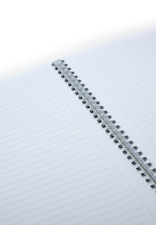 LAMBERT WIRE-O CARD COVER EXERCISE LINE NOTE BOOK A4 100SHT-DARK GREY