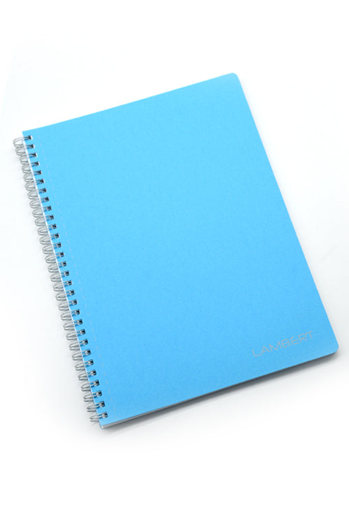 LAMBERT WIRE-O CARD COVER LINE EXERCISE NOTE BOOK B5 100SHT-LIGHT BLUE