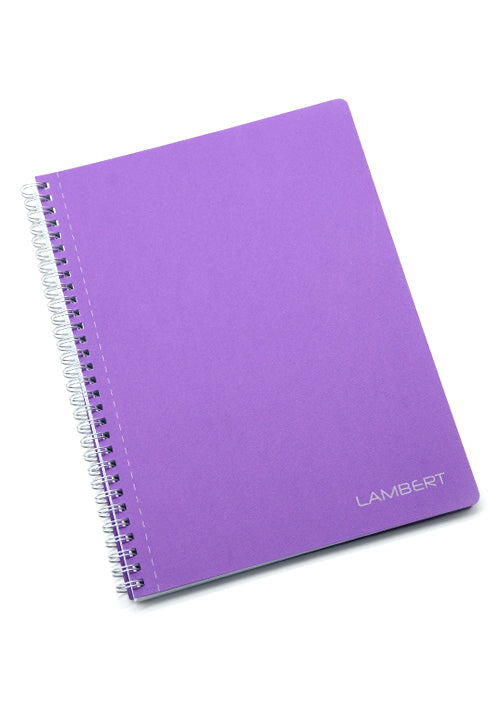 LAMBERT WIRE-O CARD COVER LINE EXERCISE NOTE BOOK B5 100SHT-VIOLET