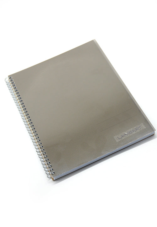 LAMBERT WIRE-O COLOURED PP 4LINES NOTEBOOK A4 70G 100SHT-GREY