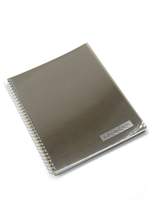 LAMBERT WIRE-O COLOURED PP 70G 100SHT SINGLE LINE B5 NOTE BOOK-GREY