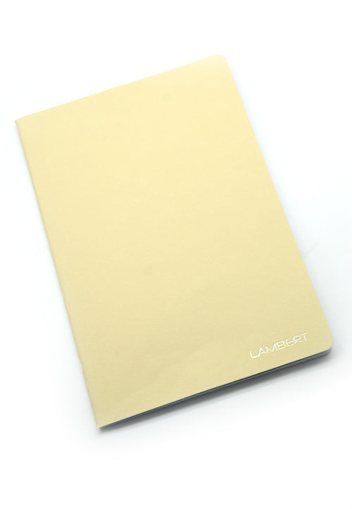 LAMBERT CARD COVER 1LINE EXERCISE NOTEBOOK A4 160PAGES-BEIGE/PANNA