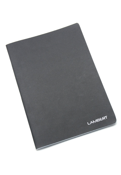 LAMBERT CARD COVER 1LINE EXERCISE NOTEBOOK A4 160PAGES-NERO
