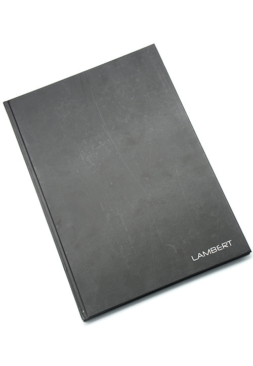 LAMBERT HARD COVER NOTEBOOK 10MM SQUARE A4 200P BLACK