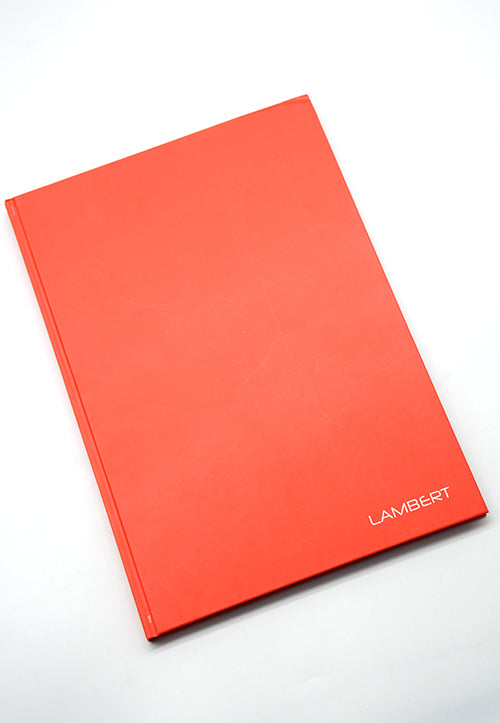 LAMBERT HARD COVER NOTEBOOK 10MM SQUARE A4 200P RED