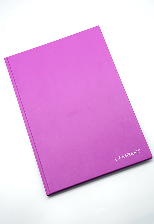 LAMBERT HARD COVER NOTEBOOK 10MM SQUARE A4 200P VIOLET