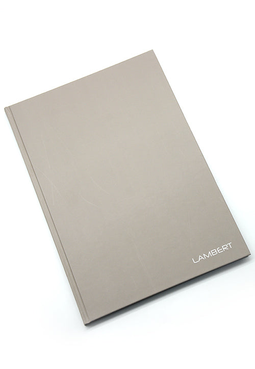 LAMBERT HARD COVER NOTEBOOK 10MM SQUARE A4 200P GREY