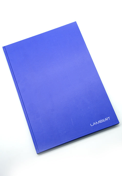 LAMBERT HARD COVER NOTEBOOK 10MM SQUARE A4 200P DARK BLUE