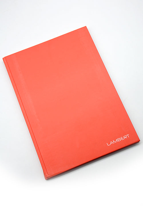 LAMBERT HARD COVER NOTEBOOK 4 LINES A4 200P RED