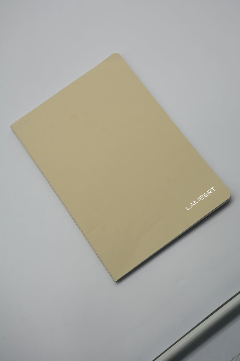 LAMBERT CARD COVER 4LINES EXERCISE BOOK 200P A4 BEIGE