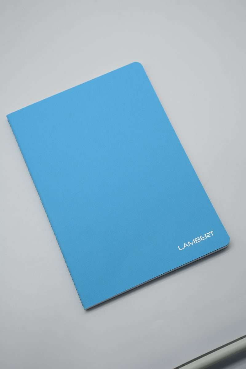 LAMBERT CARD COVER 4LINES EXERCISE BOOK 200P A4 SKY BLUE