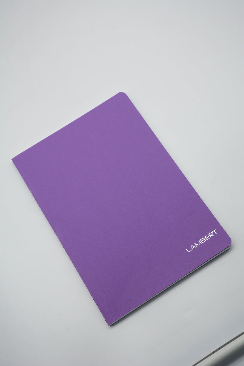 LAMBERT CARD COVER 4LINES EXERCISE BOOK 200P A4 VIOLET