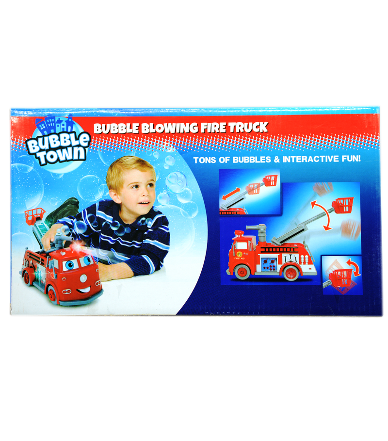 BUBBLE BLOWING FIRE TRUCK SET