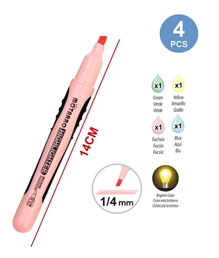 MOTARRO HIGH LIGHTER PEN 4PCS PACK MC046-12