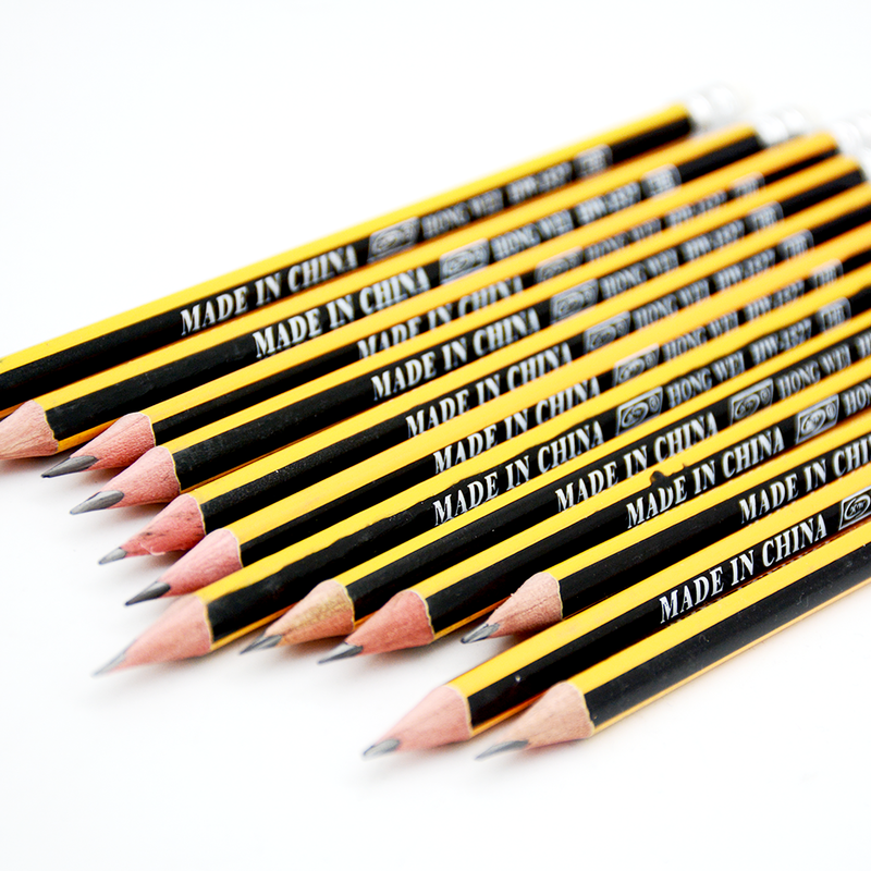 HW TRAINGULAR HB PENCIL 12PCS