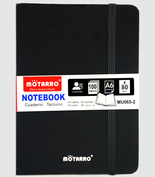 MOTARRO POCKET NOTEBOOK 100SHT 80GSM A6 MU065-2