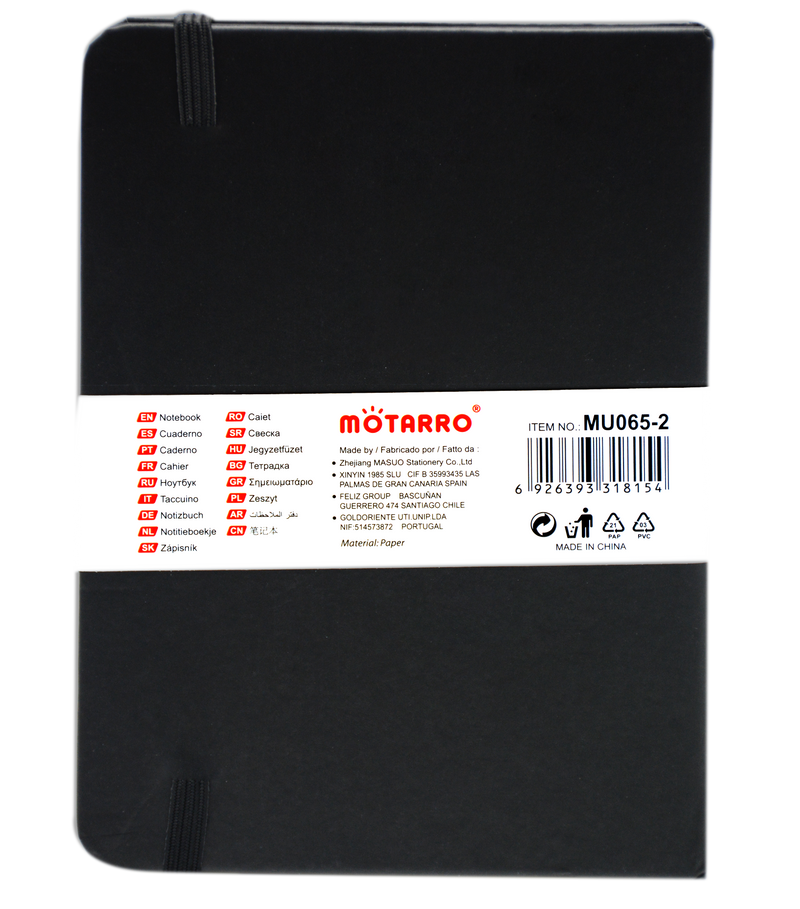 MOTARRO POCKET NOTEBOOK 100SHT 80GSM A6 MU065-2