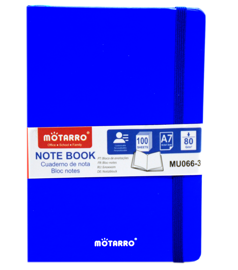 MOTARRO NOTEBOOK A7 100SHT 80GSM-BLUE