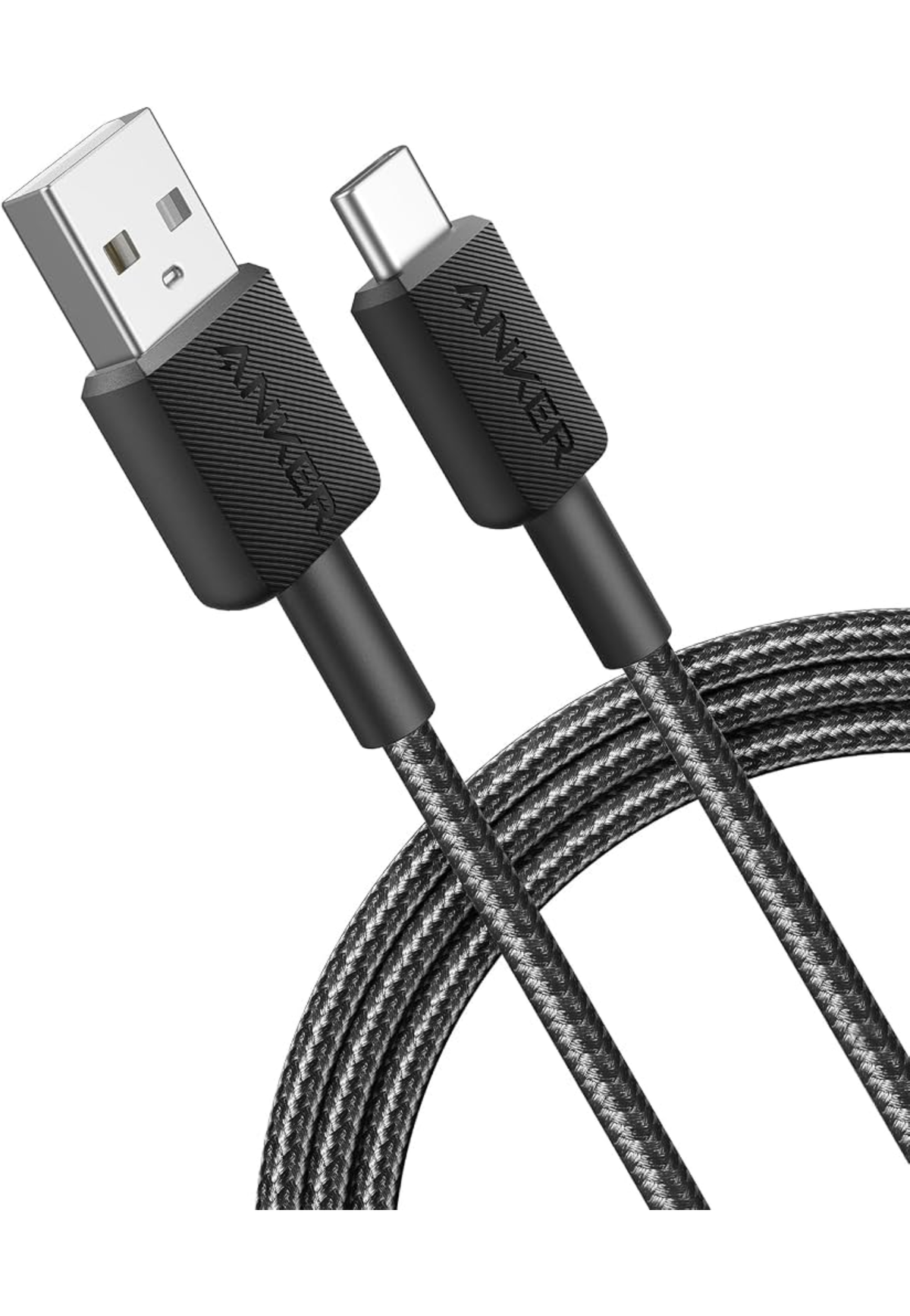 ANKER 322 USB-A TO USB-C CABLE (6FT BRAIDED) BLK