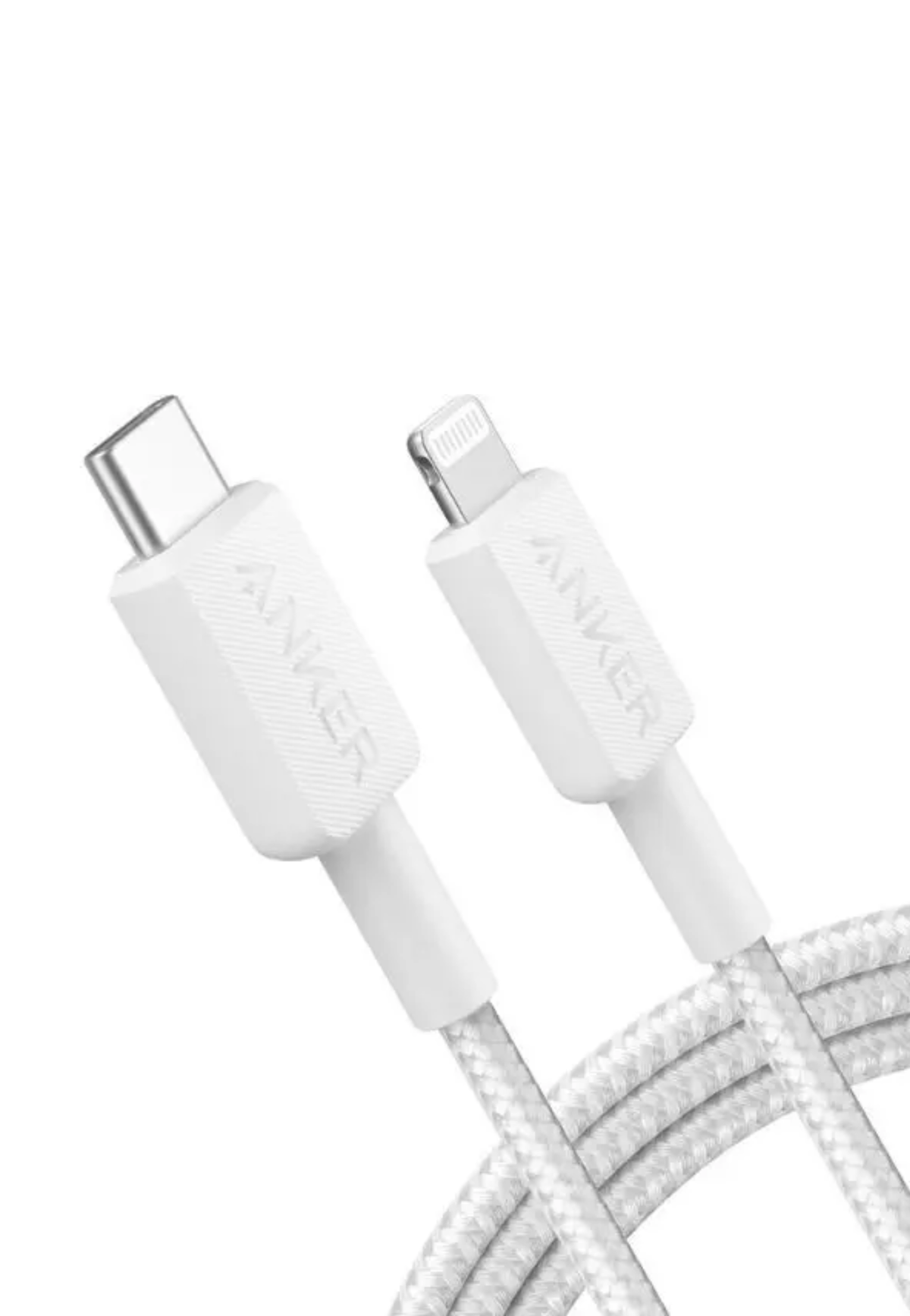 ANKER 322 USB-C TO LIGHTNING BARIDED CABLE 3FT-WHITE