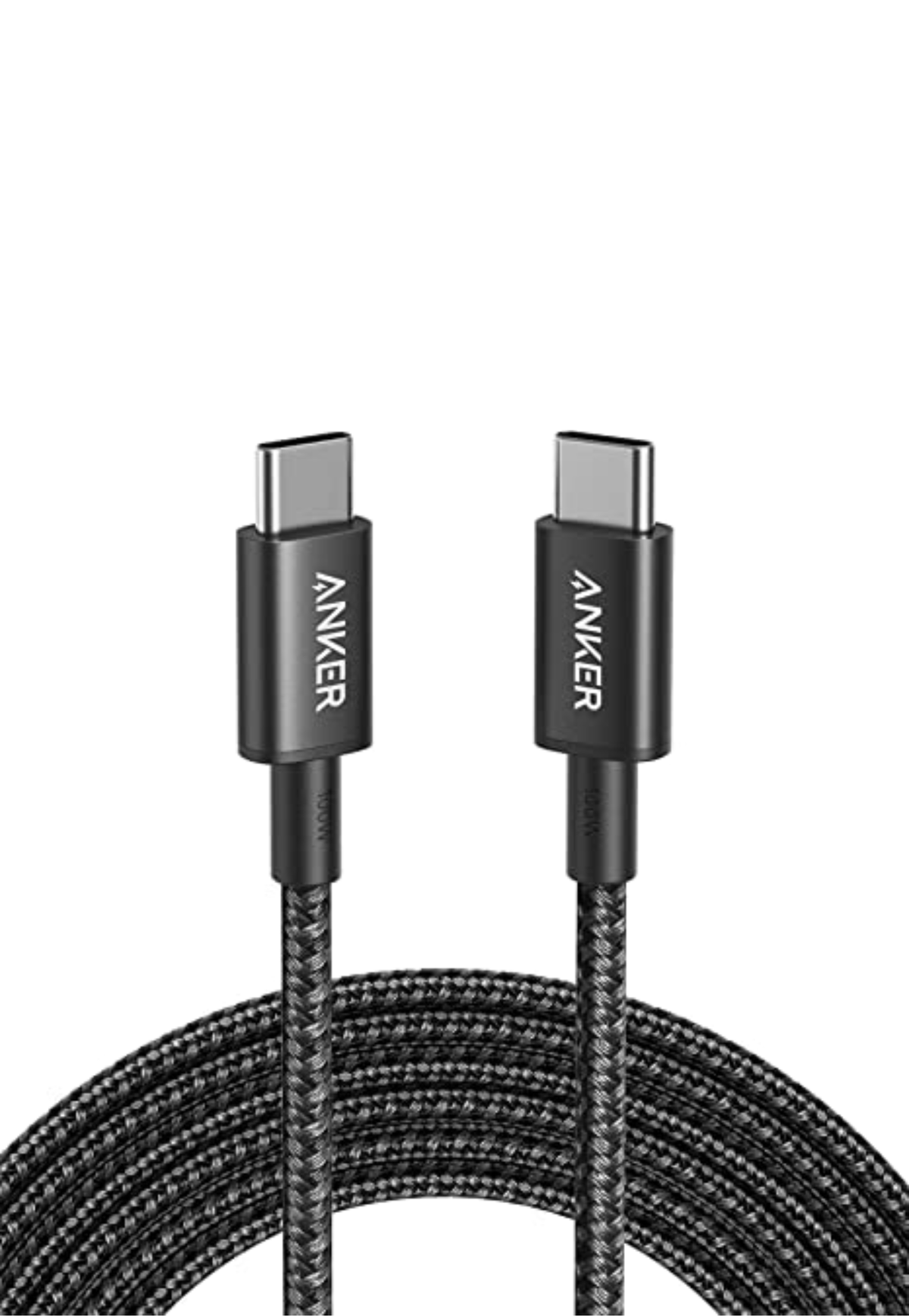 ANKER 322 USB-C TO USB-C CABLE 6FT BRAIDED NYLON BLACK