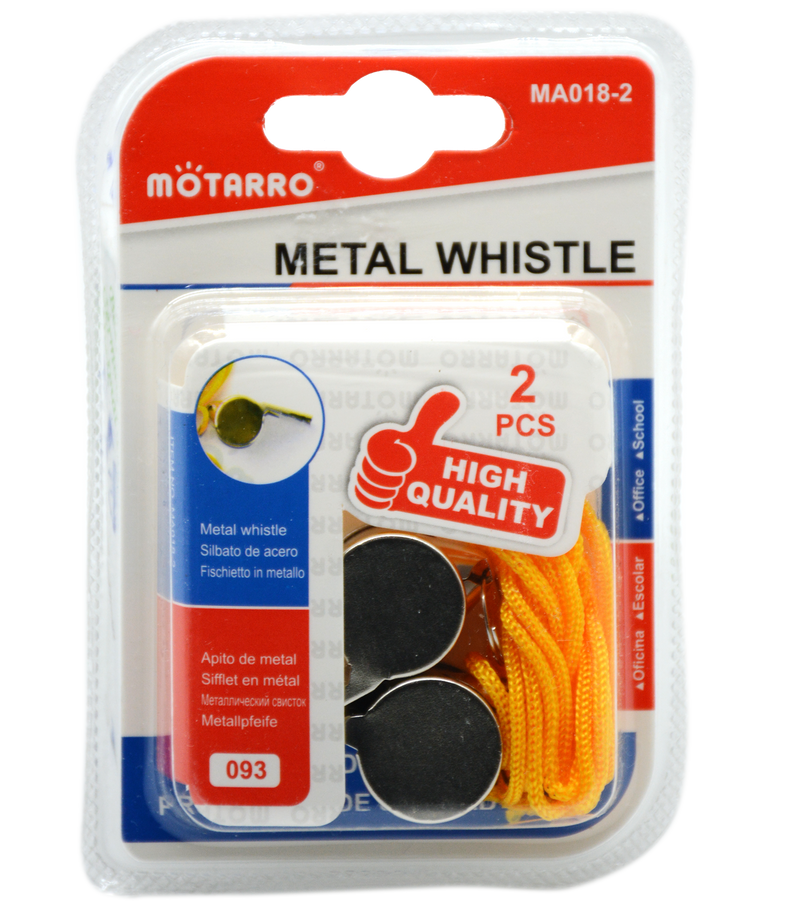 MOTARRO METAL WHISTLE 2PCS/PKT