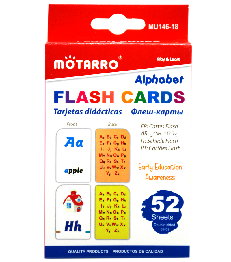 MOTARRO ALPHABET FLASH CARD 52SHT