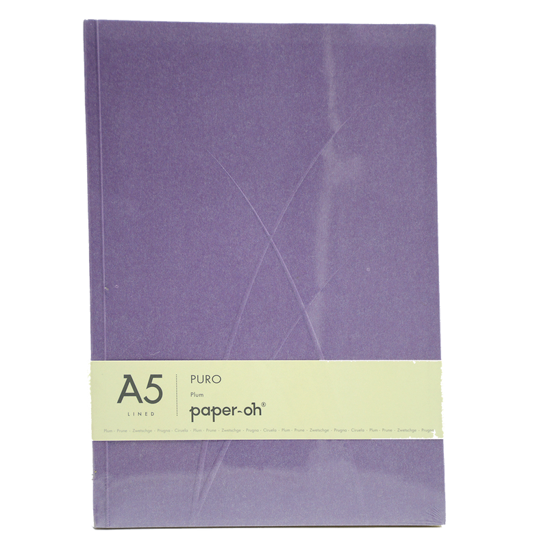 PAPER-OH PURO PLUM A5 LINED NOTEBOOK