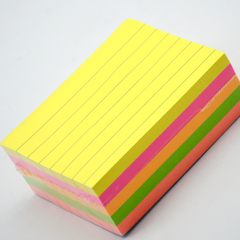 STICKY NOTES 400SHT 5COLOR 3X4" RULED