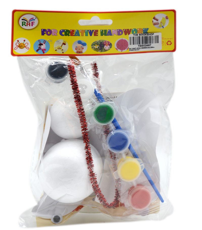 RHF CRAFT 2PCS THERMACOLE BALL W/PAINTING KIT