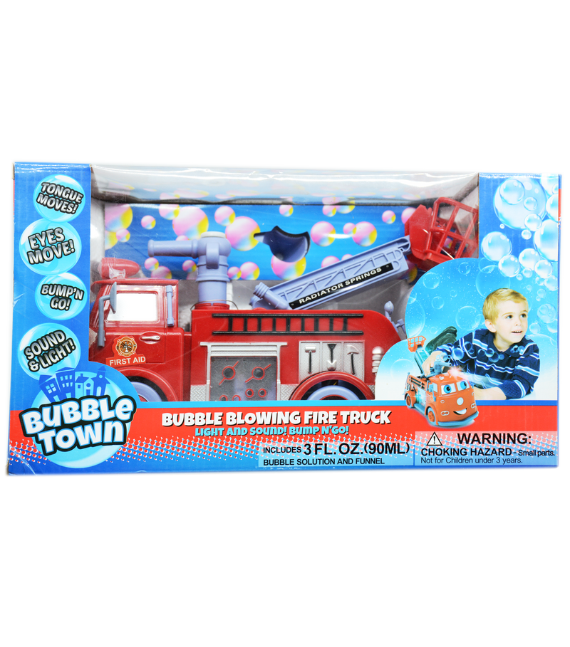 BUBBLE BLOWING FIRE TRUCK SET