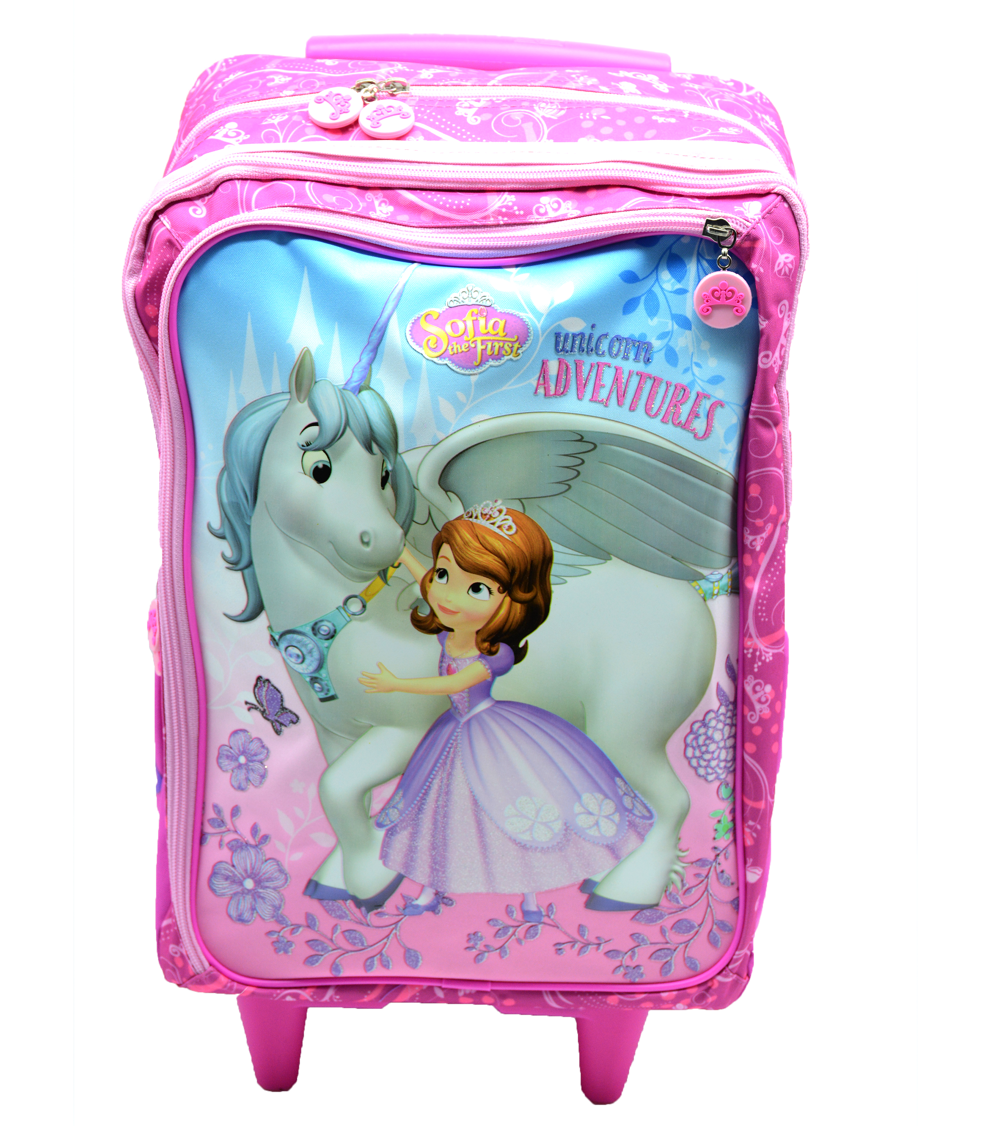 SOFIA THE FIRST TROLLEY BAG W/3 COMPARTMENT 17"