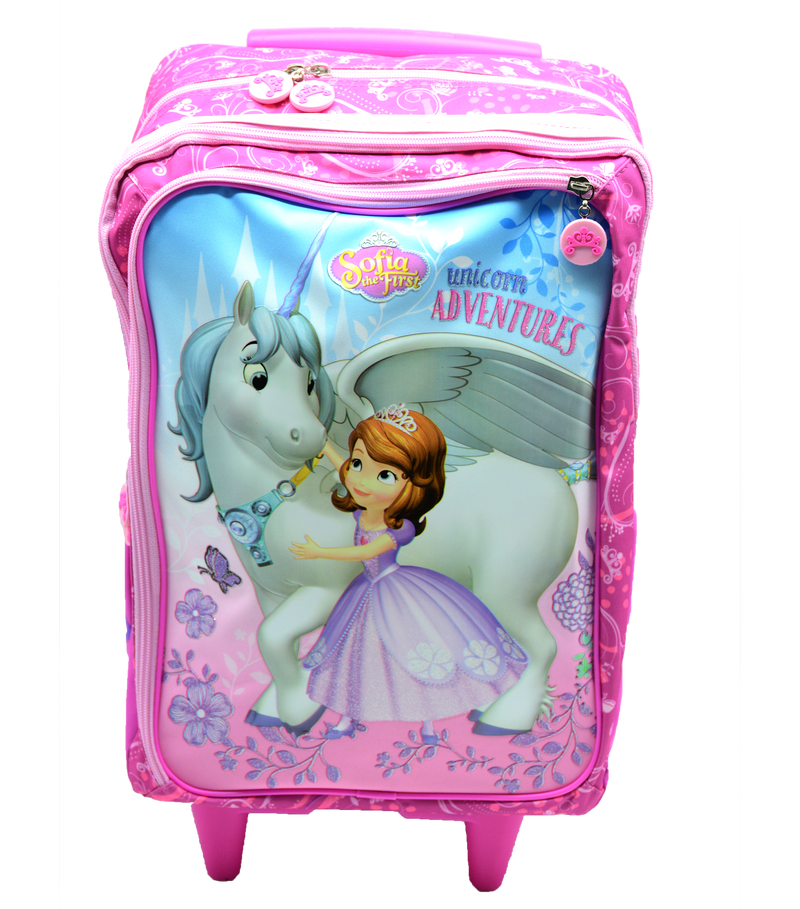 SOFIA THE FIRST TROLLEY BAG W/3 COMPARTMENT 17"