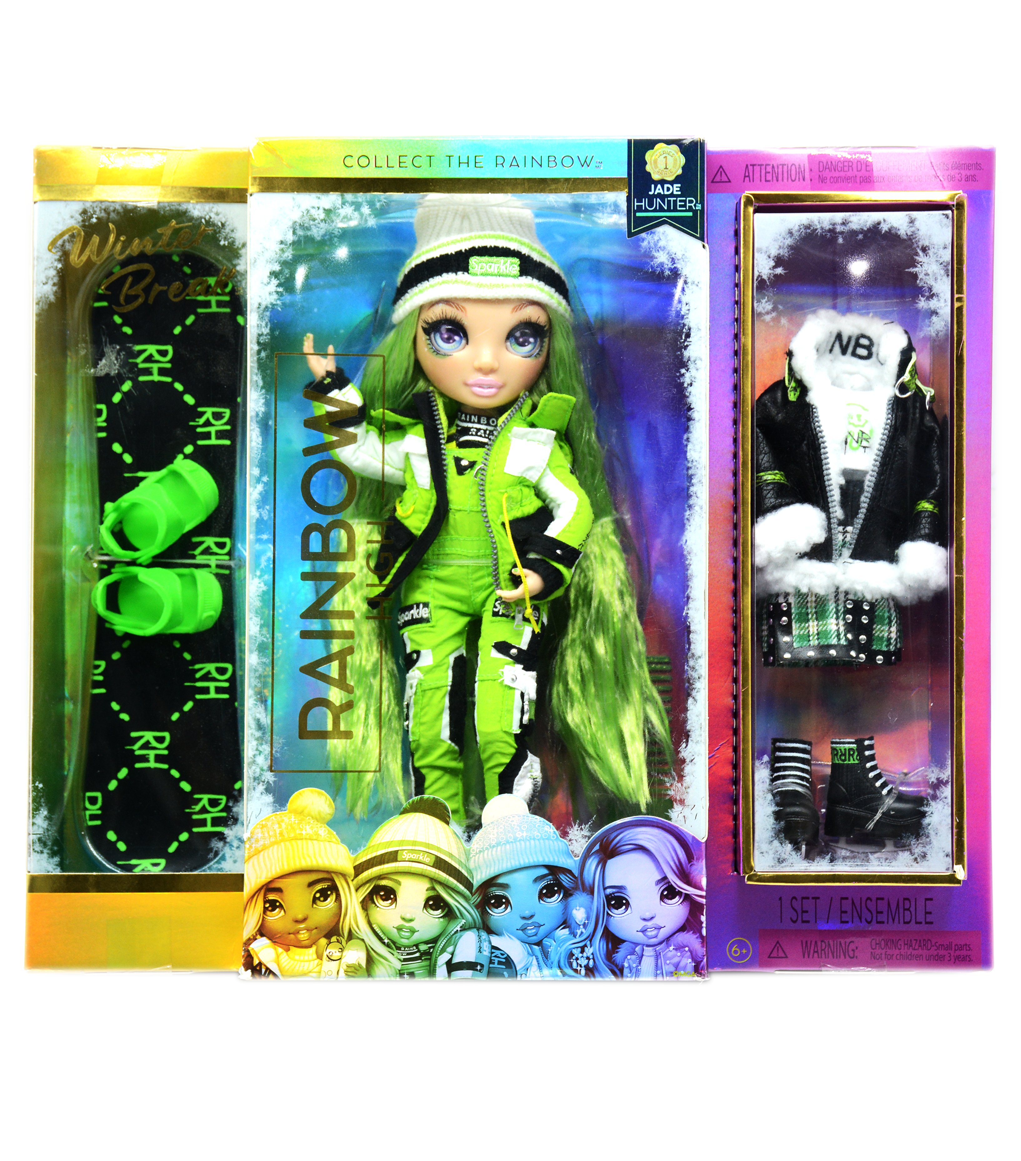 RAINBOW HIGH FASHION WINTER BREAK DOLL-JADE HUNTER (GREEN)