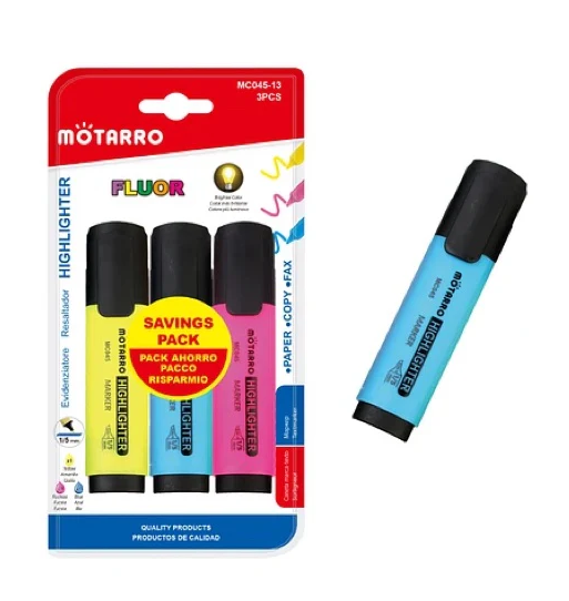 MOTARRO HIGH LIGHTER FLUOR 3PCS/PKT