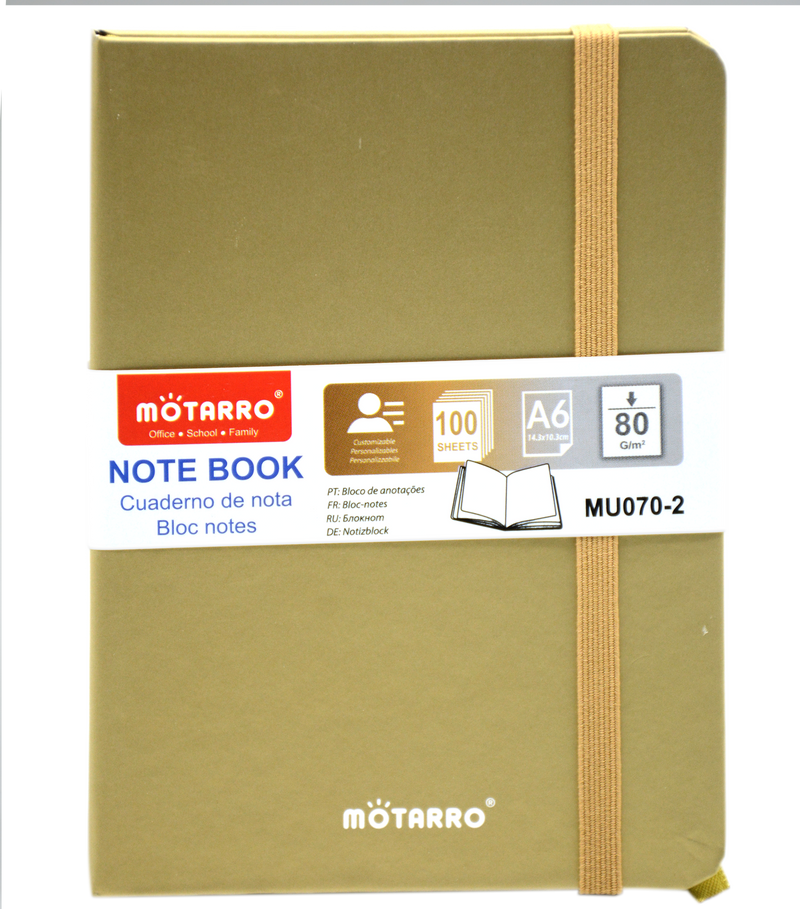 MOTARRO NOTEBOOK A6 100SHT 80GSM-MU070-2