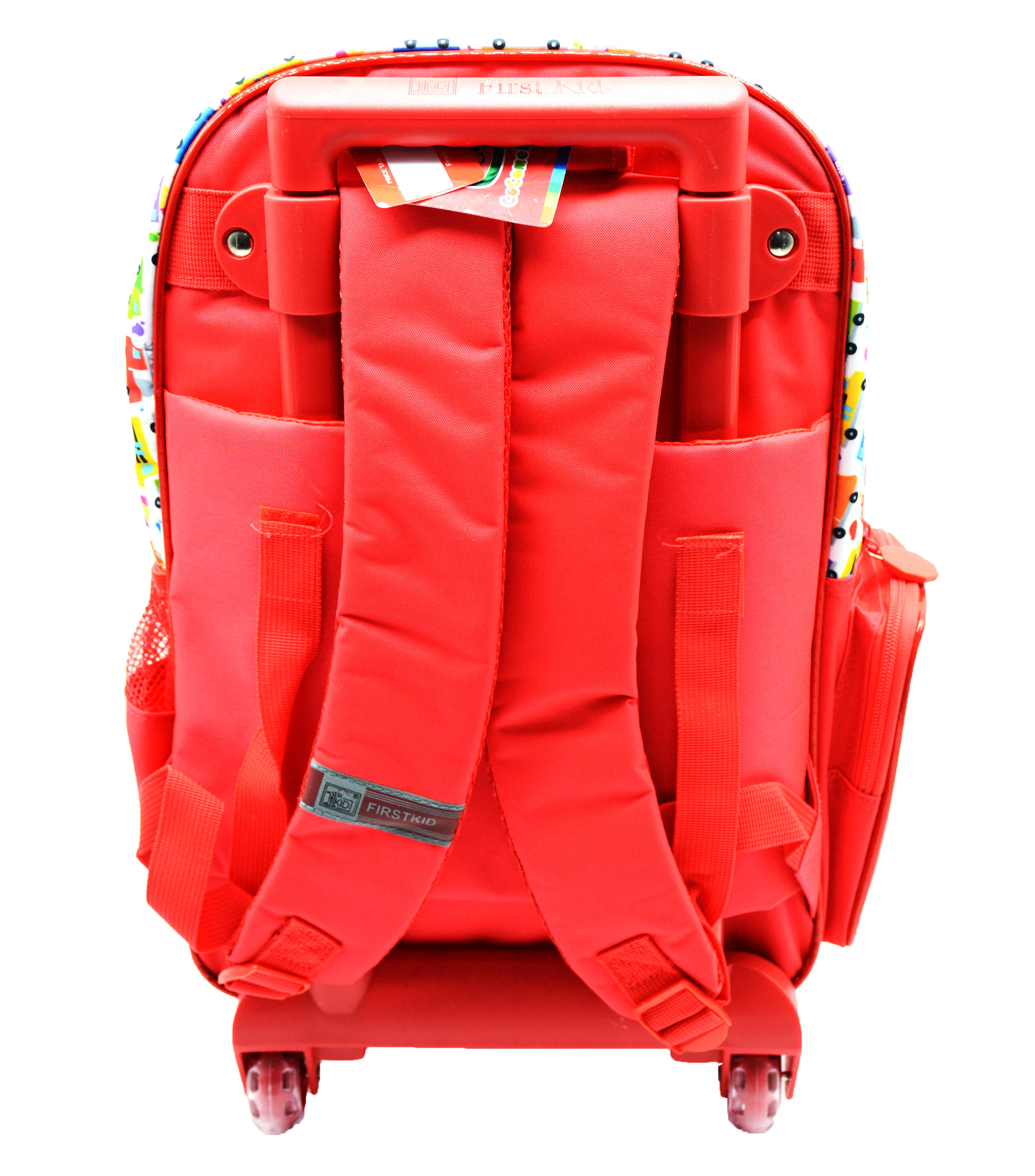 COCOMELON THE WHEELS ON THE BUS TROLLEY BAG W/2 COMPARMENT 16"