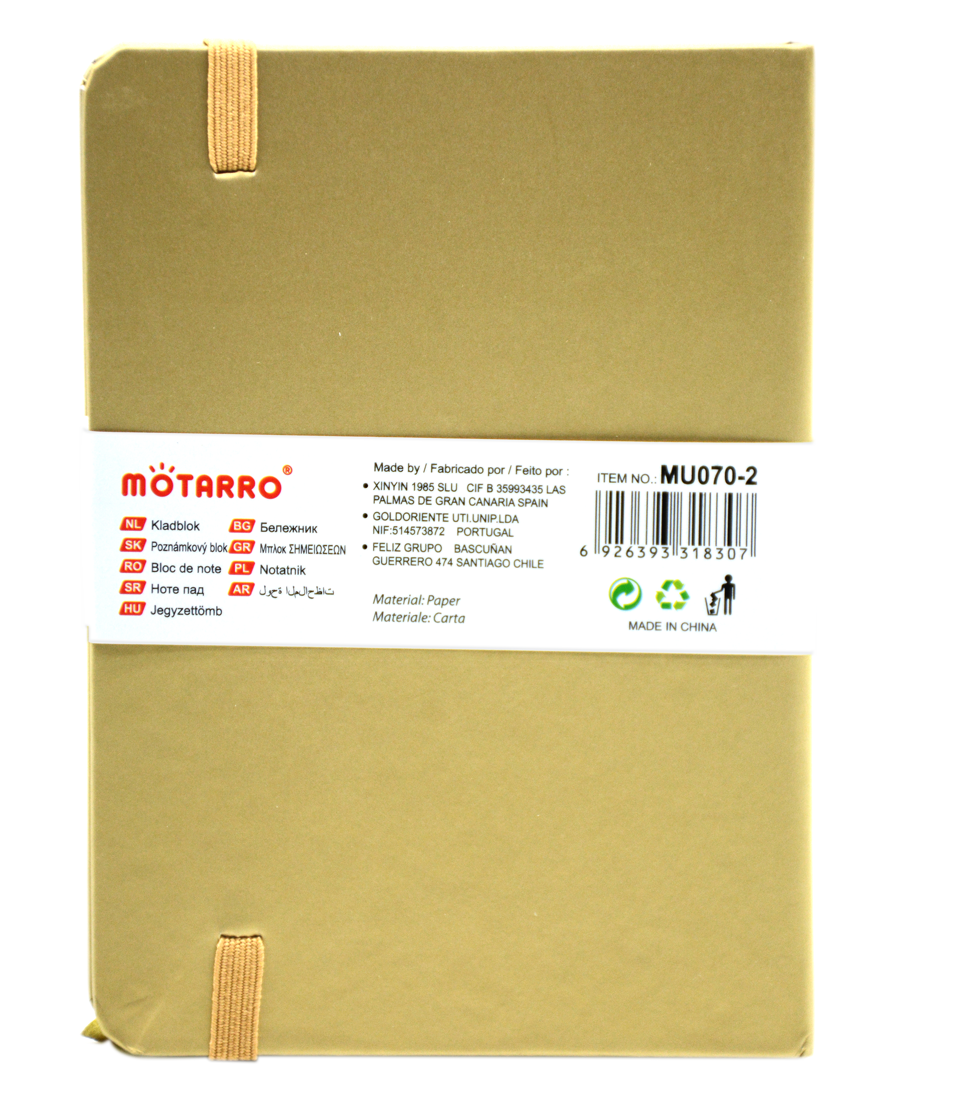 MOTARRO NOTEBOOK A6 100SHT 80GSM-MU070-2