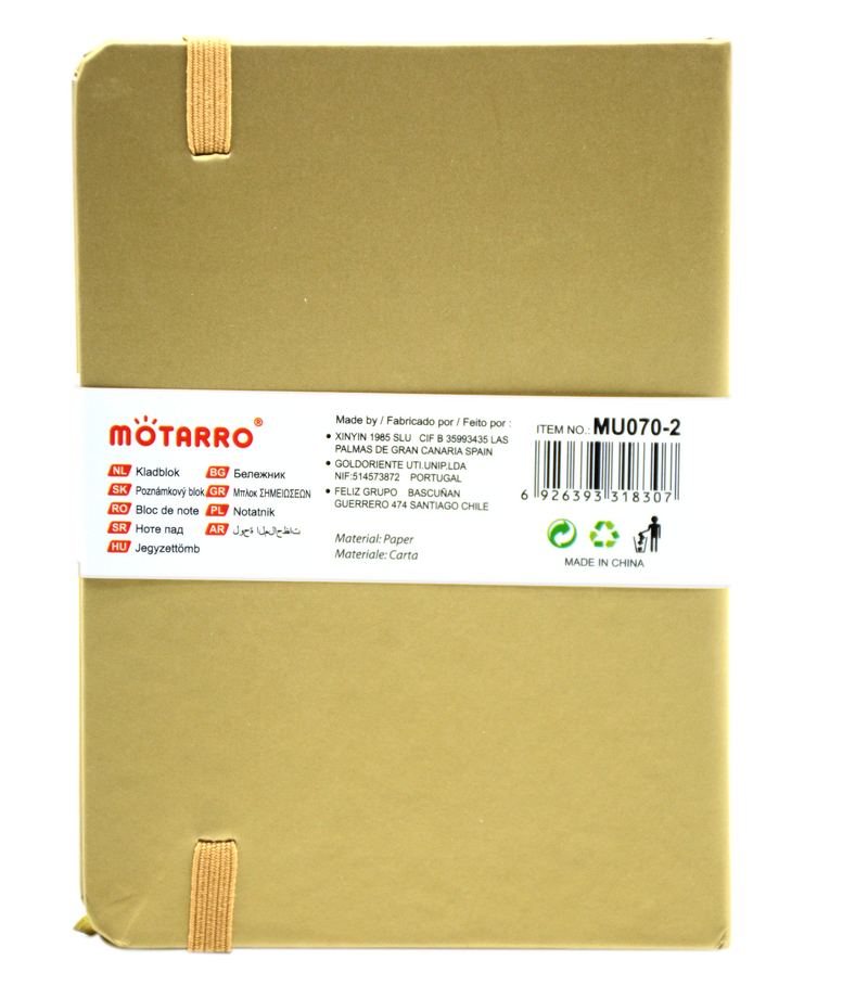 MOTARRO NOTEBOOK A6 100SHT 80GSM-MU070-2