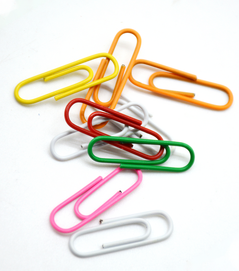 YIZHIWANG COLOUR PAPER CLIPS 100PCS 28MM