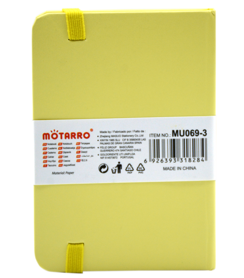 MOTARRO NOTEBOOK A7 100SHT-80GSM-YELLOW