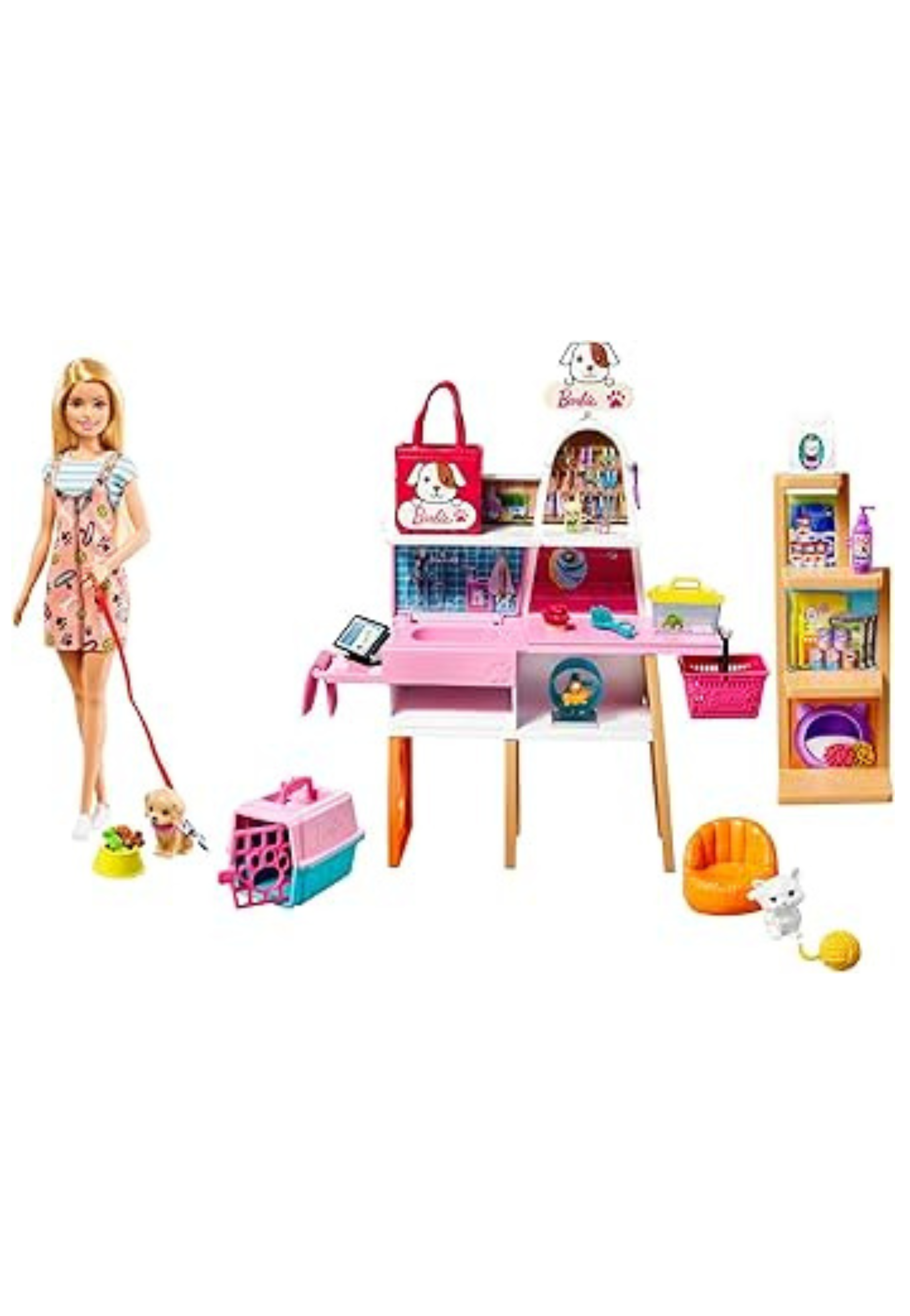 باربي متجر مستلزمات الحيوانات الأليفة مجموعة اللعب  BARBIE PET SUPPLY STORE PLAYSET