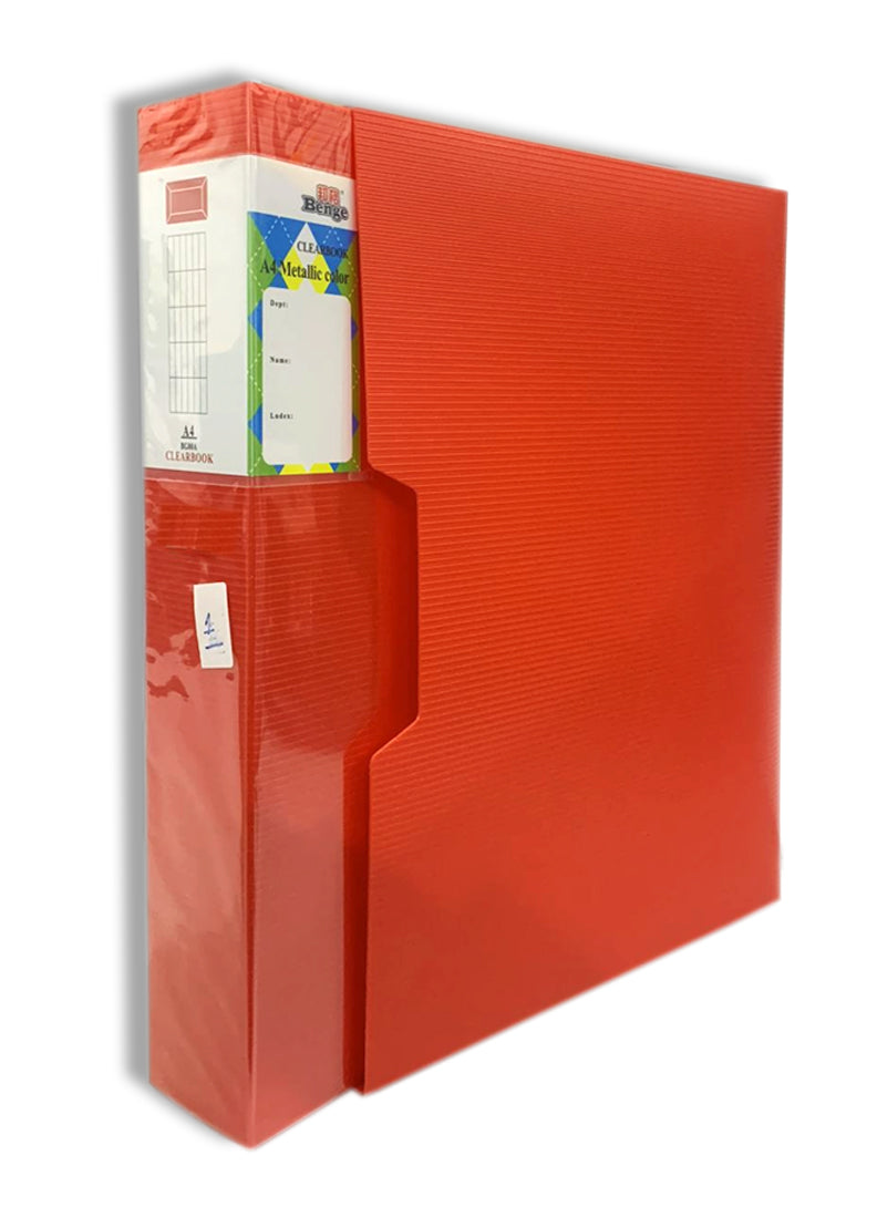 BENGE A4 CLEAR BOOK 80PKT-BG80A