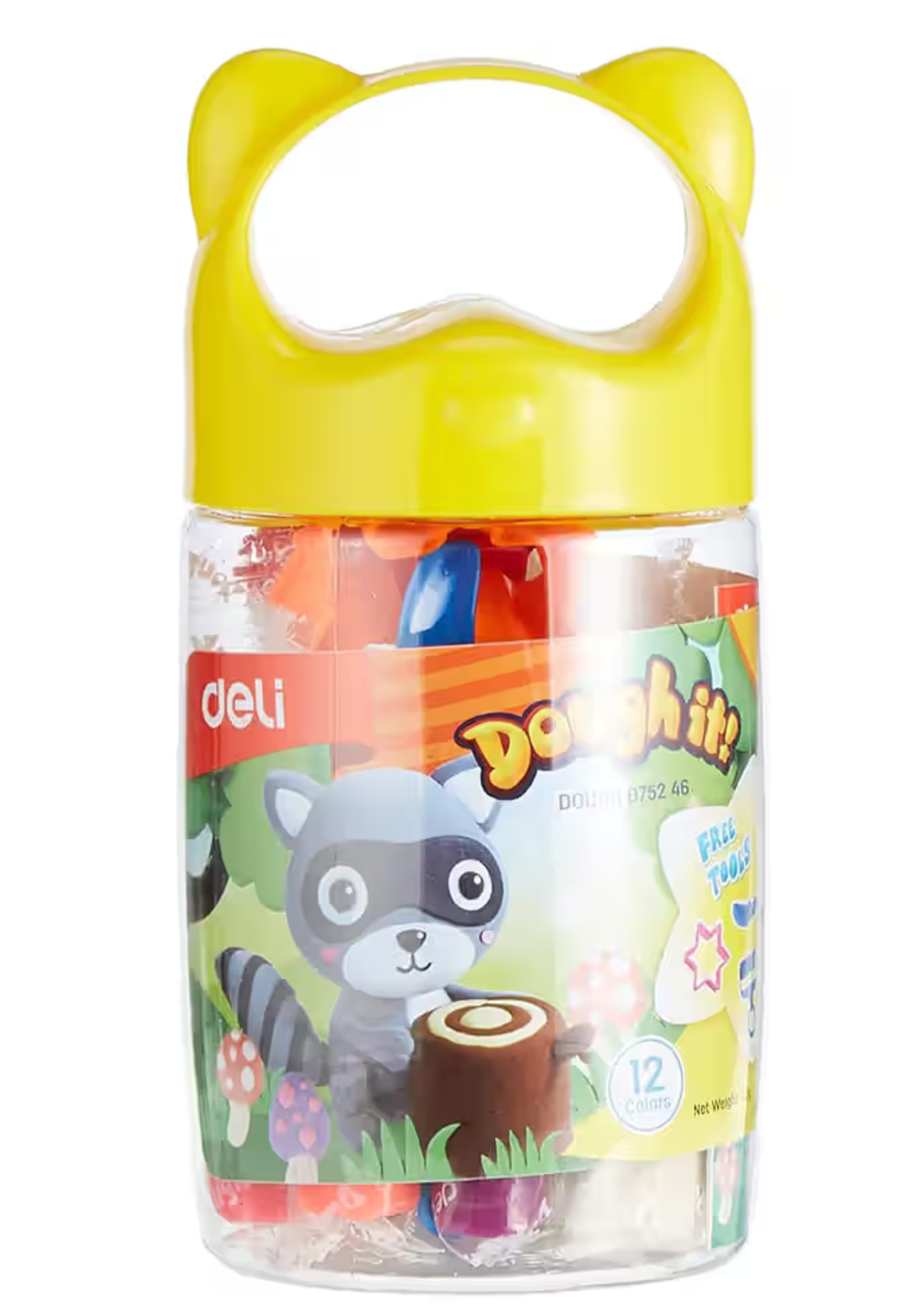 DELI DOUGH 12COLORS 140G BOTTLE