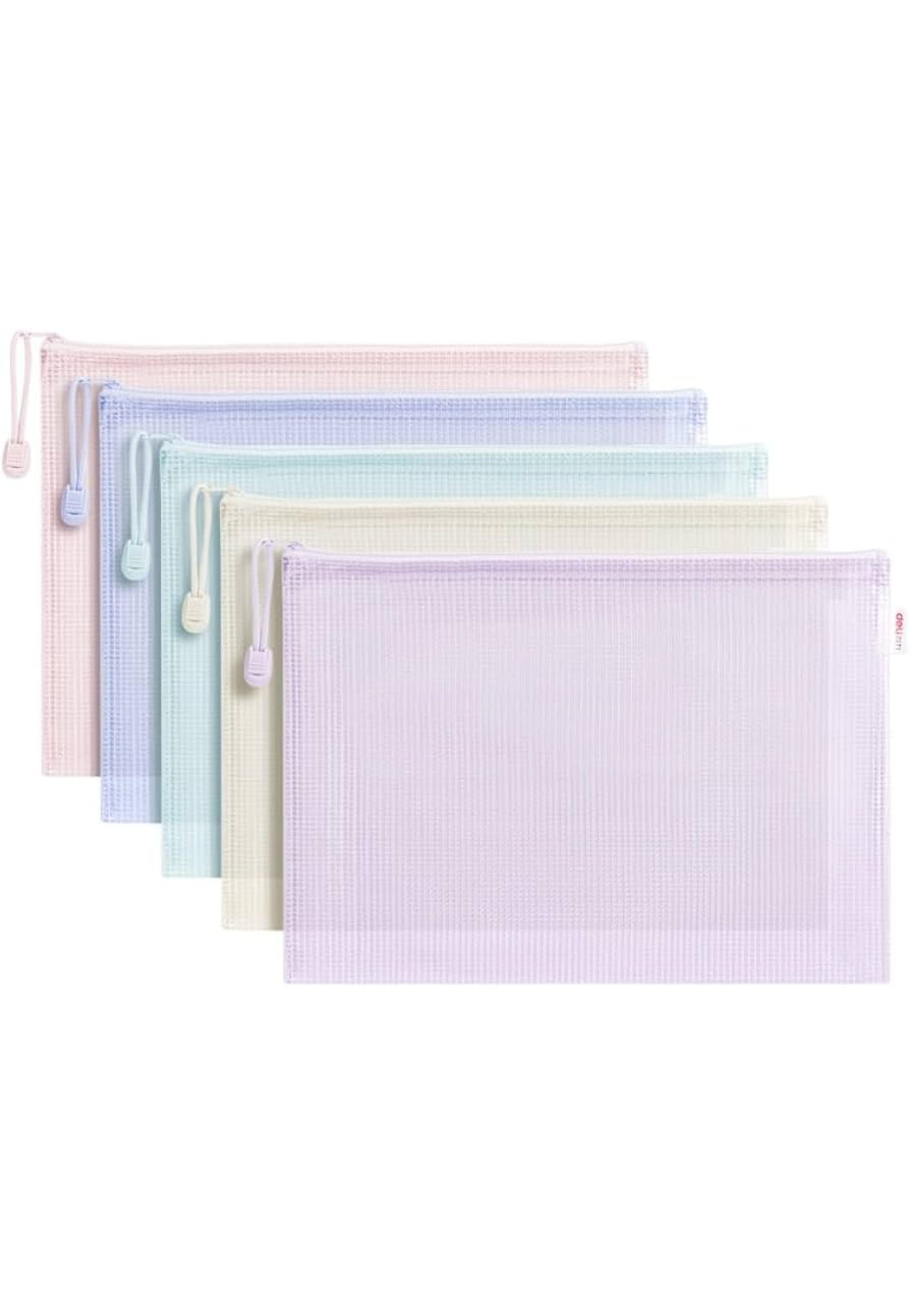 DELI ZIPPER BAG BILL SIZE 210X100MM F289-ASSTD