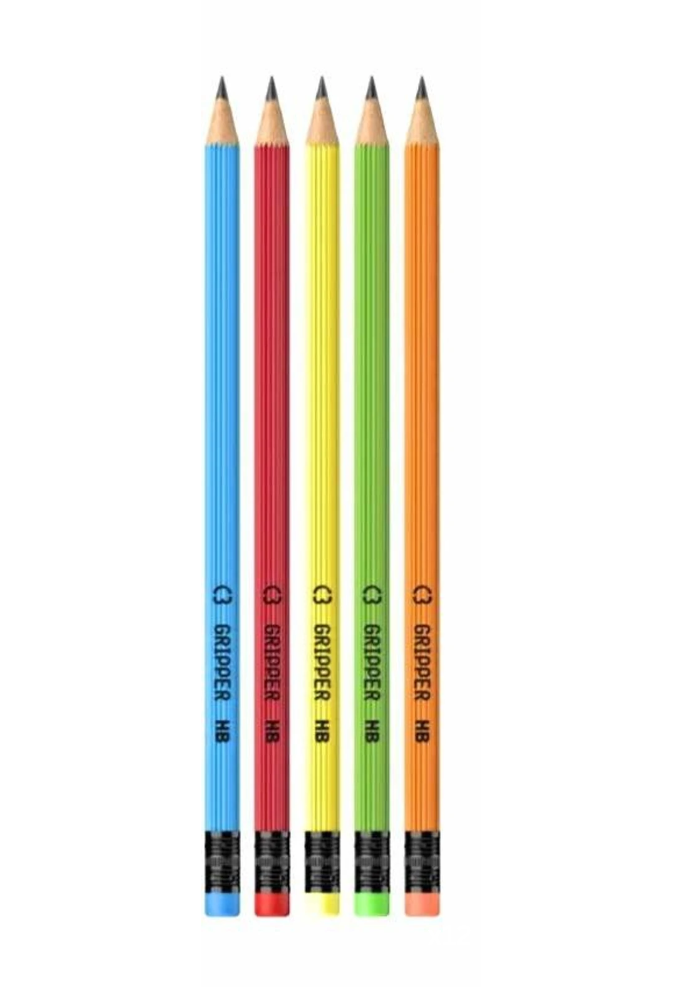 DOMS C3 GRIPPER RT ROUND GRAPHITE PENCILS 12PCS PACK
